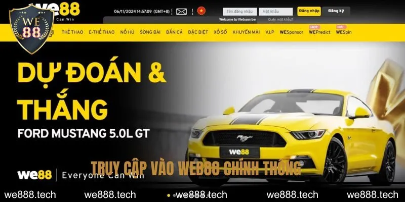 Truy cập vào We88 chính thống